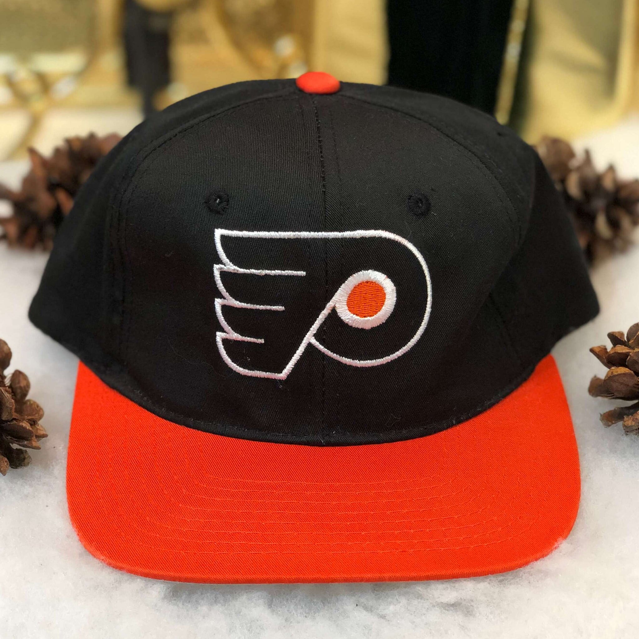 Vintage Deadstock NWOT 1996 NHL Philadelphia Flyers Starter Mountain Dew Twill Snapback Hat