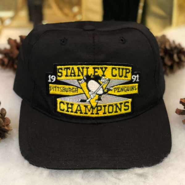 Vintage 1991 NHL Stanley Cup Champions Pittsburgh Penguins Starter Twill Snapback Hat