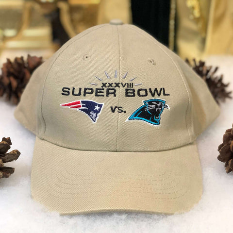 NFL Super Bowl XXXVIII Patriots Panthers Strapback Hat