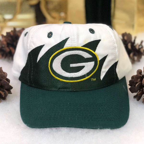 Vintage NFL Green Bay Packers Logo 7 Sharktooth Twill Snapback Hat