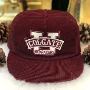 Vintage NCAA Colgate Red Raiders Corduroy Snapback Hat