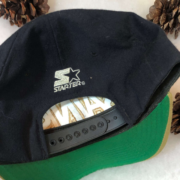 Vintage NFL New Orleans Saints Starter Bubble Script Wool Snapback Hat