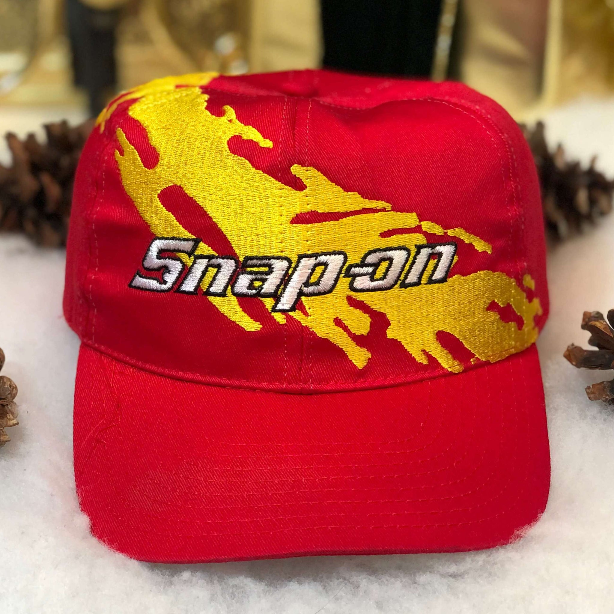 Vintage NASCAR Snap-On Racing Splash Twill Snapback Hat