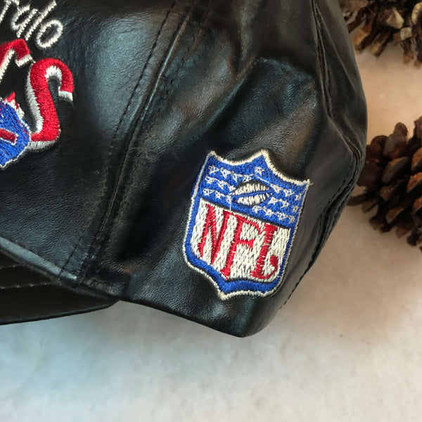Vintage NFL Buffalo Bills Leather Snapback Hat