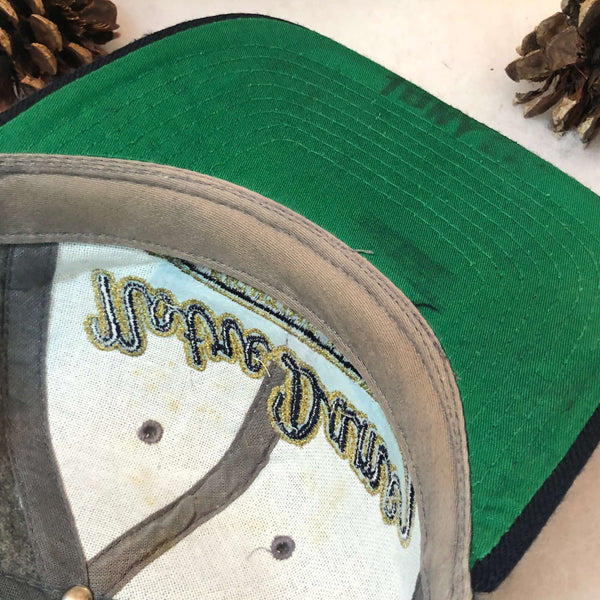 Vintage NCAA Notre Dame Fighting Irish Starter Tailsweep Script Melton Wool Snapback Hat