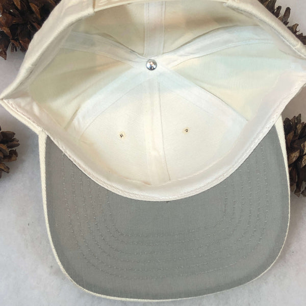 Vintage Deadstock NWOT White Blank Snapback Hat