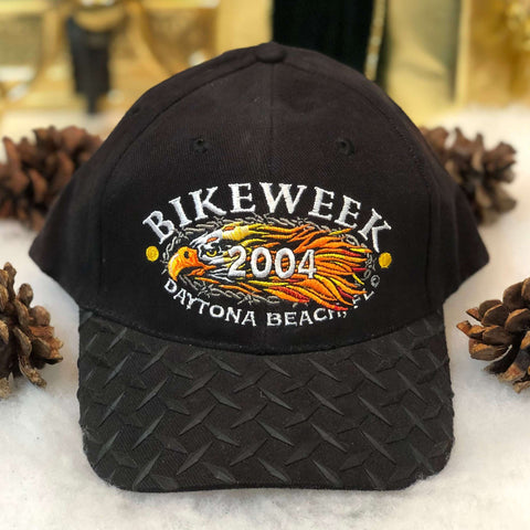 Vintage Deadstock NWT 2004 Daytona Beach Florida Bike Week Strapback Hat