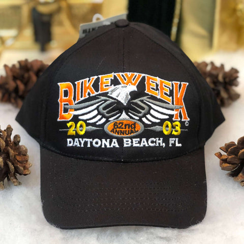 Vintage Deadstock NWT 2003 Daytona Beach Florida Bike Week Snapback Hat