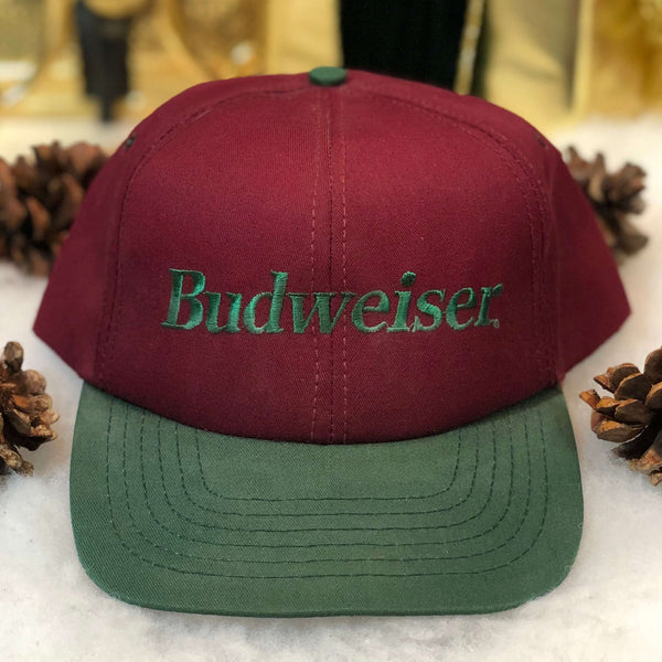 Vintage Budweiser Beer Wool Snapback Hat