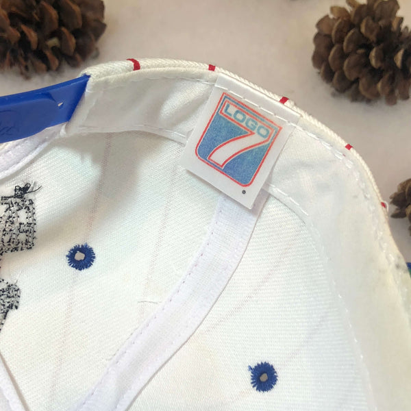 Vintage NFL New England Patriots Logo 7 Pinstripe Wool Snapback Hat