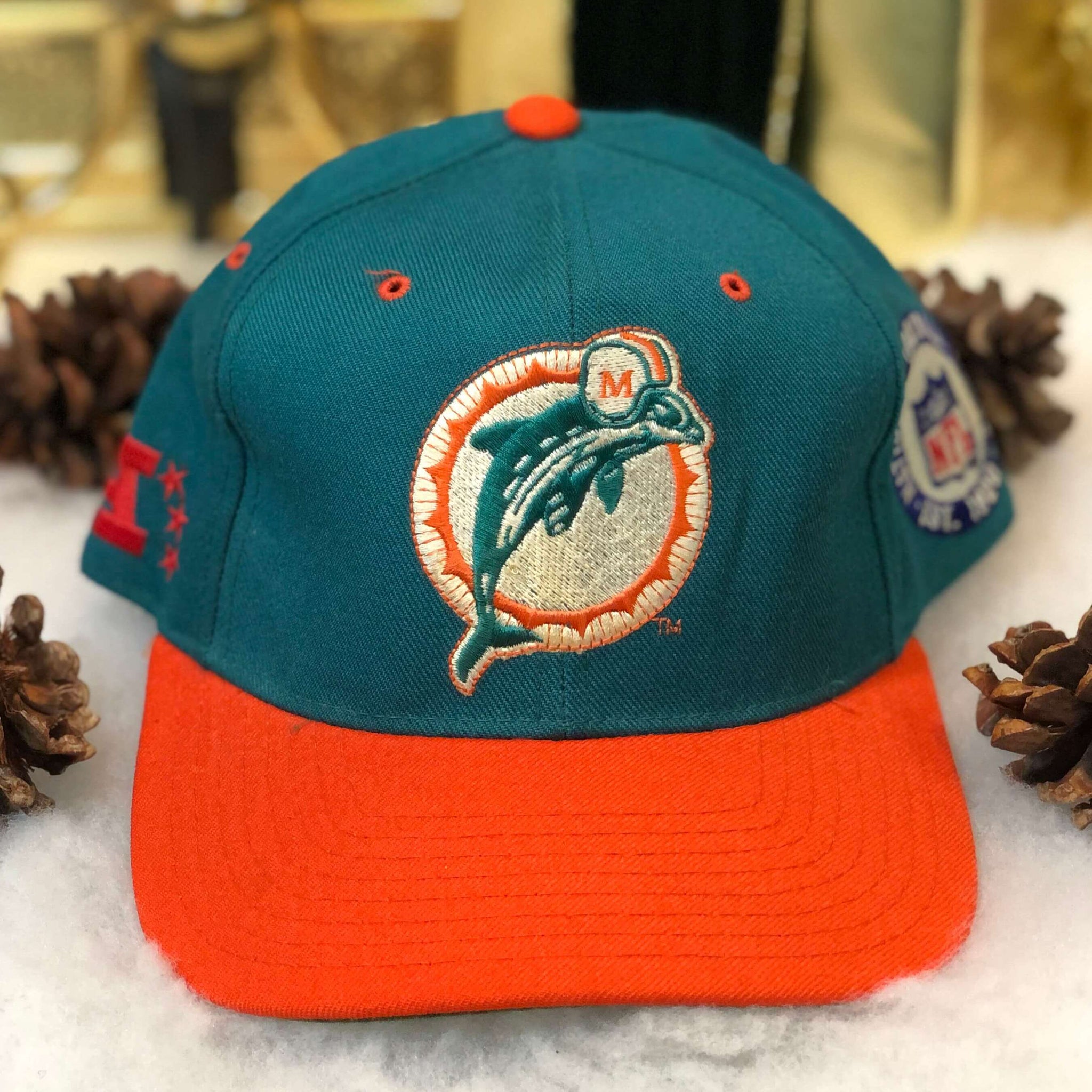 Vintage NFL Miami Dolphins Starter Wool Fitted Hat 7 1/8
