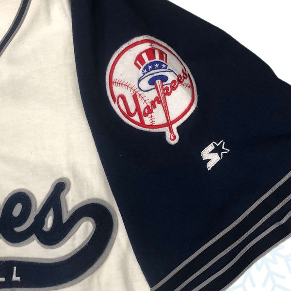 Vintage MLB New York Yankees Starter Script Baseball Jersey (L)