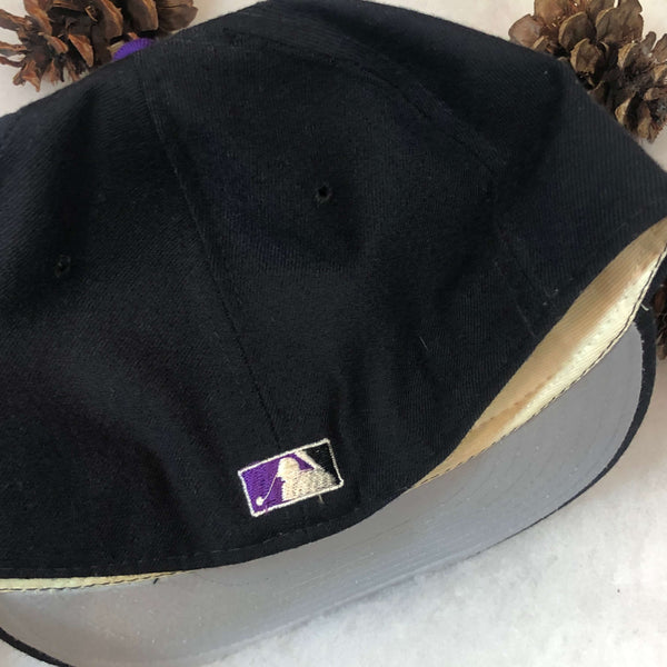 Vintage MLB Colorado Rockies New Era Wool Fitted Hat 7 1/2