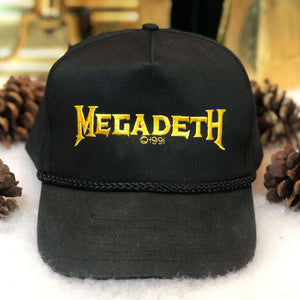Vintage Deadstock NWOT 1991 Megadeth Heavy Metal Band Snapback Hat