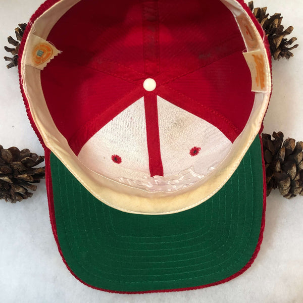 Vintage NCAA Boston University Corduroy Script Twins Enterprise Snapback Hat