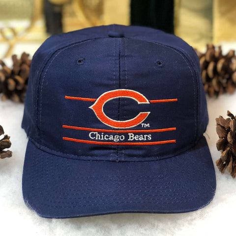 Vintage NFL Chicago Bears Annco Split Bar Twill Snapback Hat