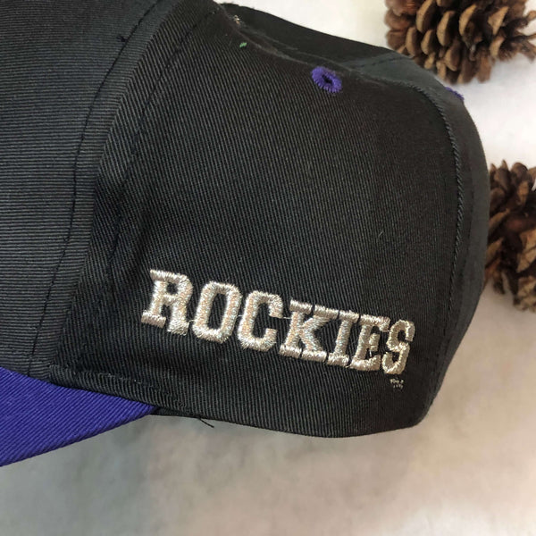 Vintage MLB Colorado Rockies Competitor Twill Snapback Hat