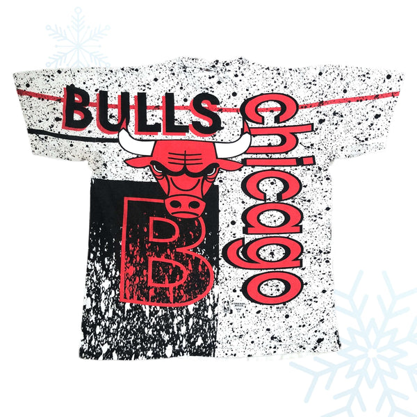 Vintage NBA Chicago Bulls Magic Johnson T's All Over Print T-Shirt