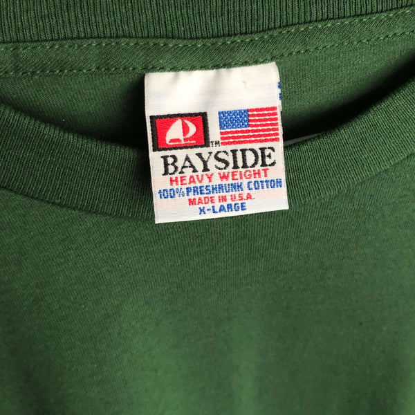 Deadstock NWOT Bayside Forest Green Heavyweight Blank T-Shirt (XL)