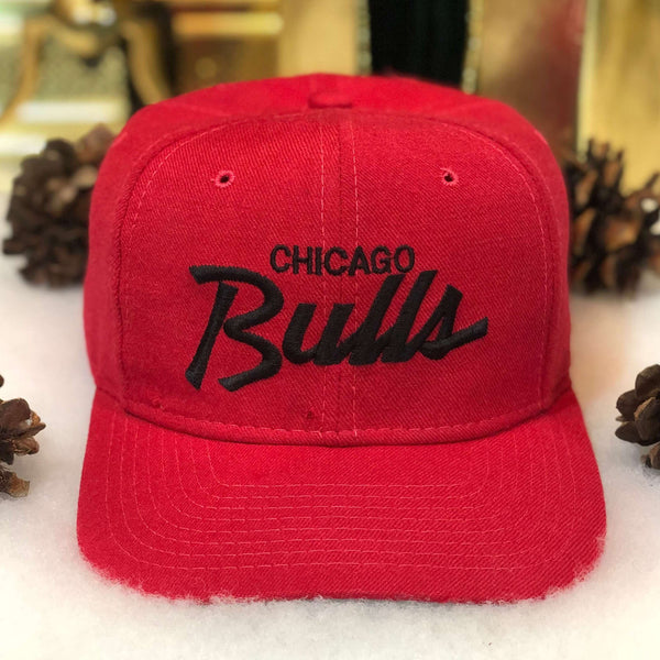Vintage NBA Chicago Bulls Sports Specialties Single Line Script Snapback Hat