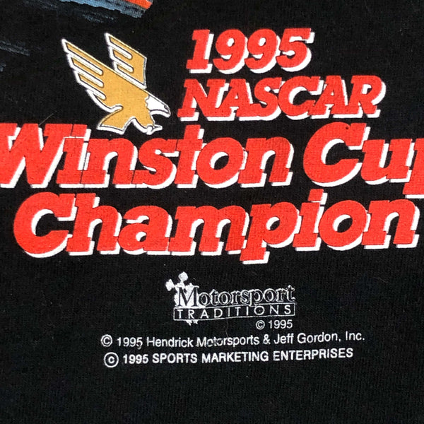 Vintage 1995 NASCAR Jeff Gordon Winston Cup Champion T-Shirt (M)