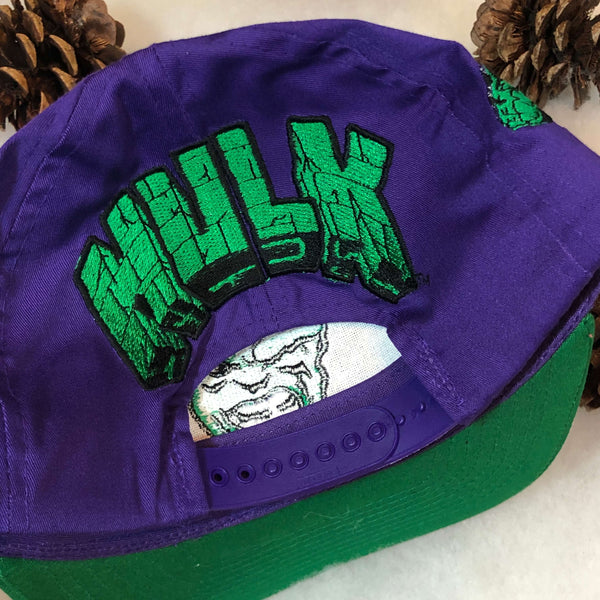 Vintage Deadstock NWT 1993 Hulk Marvel American Needle Blockhead Twill Snapback Hat