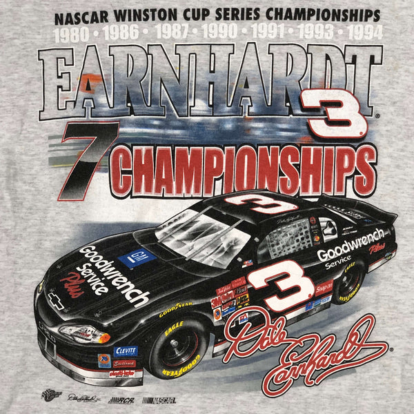 Vintage NASCAR Dale Earnhardt 7x Winston Cup Champion T-Shirt (L)