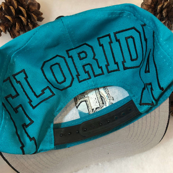 Vintage MLB Florida Marlins Logo Athletic Big Logo Twill Snapback Hat