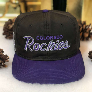 Vintage MLB Colorado Rockies Sports Specialties Twill Snapback Hat