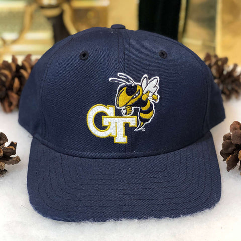 Vintage NCAA Georgia Tech Yellow Jackets DeLONG Wool Snapback Hat