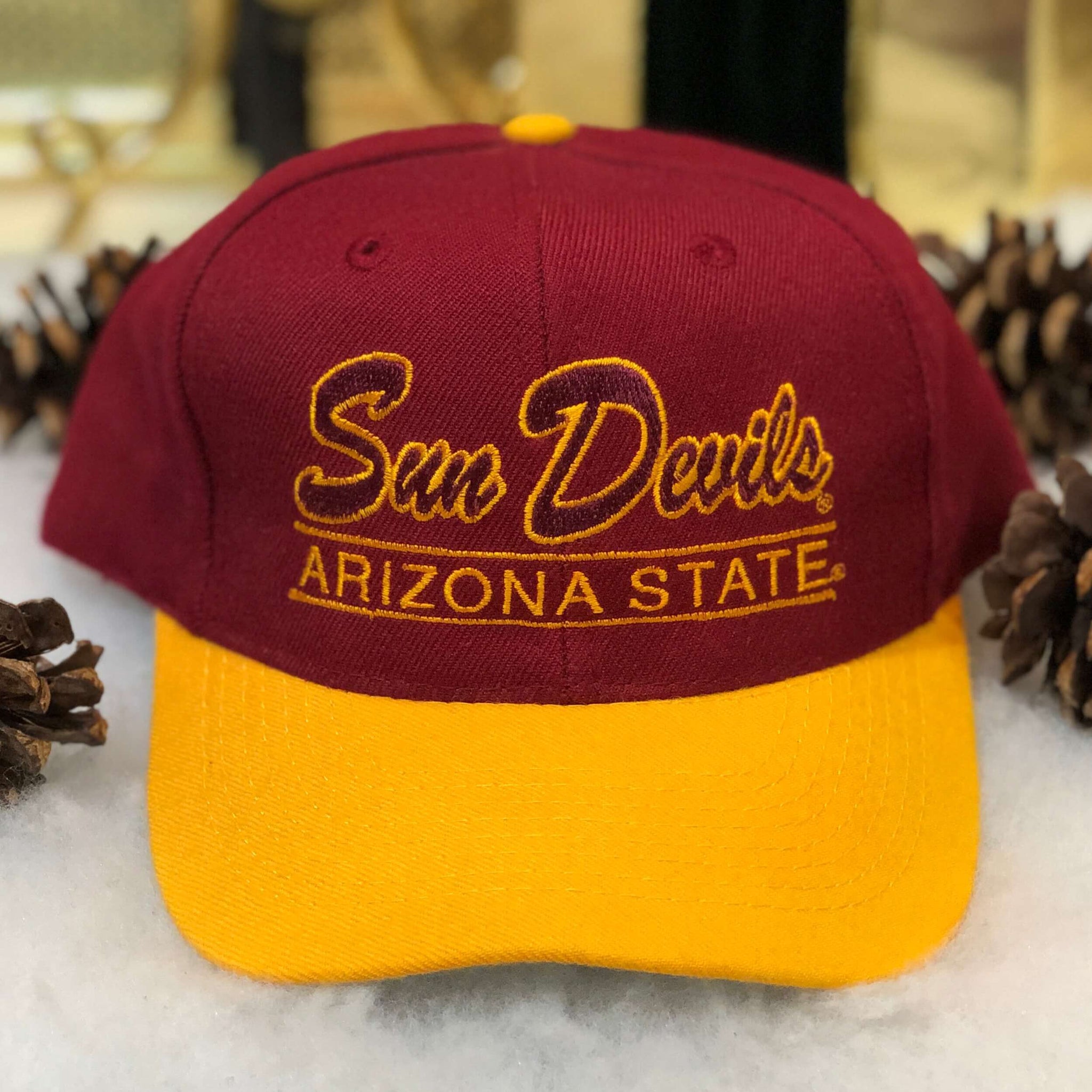 Vintage NCAA Arizona State Sun Devils Otto Cap Wool Snapback Hat