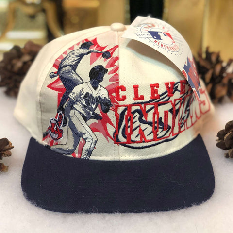 Vintage Deadstock NWT MLB Cleveland Indians Box Seat Snapback Hat