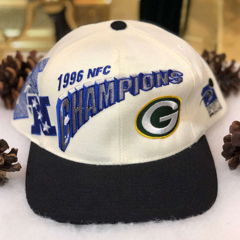 Vintage 1996 NFL Green Bay Packers NFC Champions Sports Specialties Shadow Wool Snapback Hat