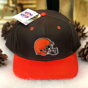 Vintage Deadstock NWT NFL Cleveland Browns Logo Athletic Twill Snapback Hat