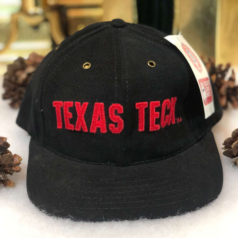 Vintage Deadstock NWT NCAA Texas Tech Red Raiders American Needle Strapback Hat