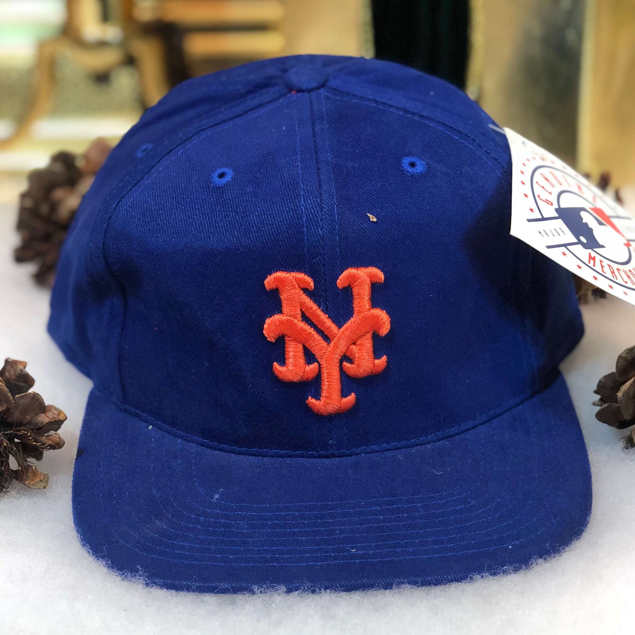 Vintage Deadstock NWT MLB New York Mets Outdoor Cap Strapback Hat