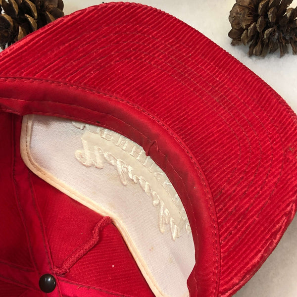 Vintage Deadstock NWOT NCAA Nebraska Cornhuskers Corduroy Snapback Hat