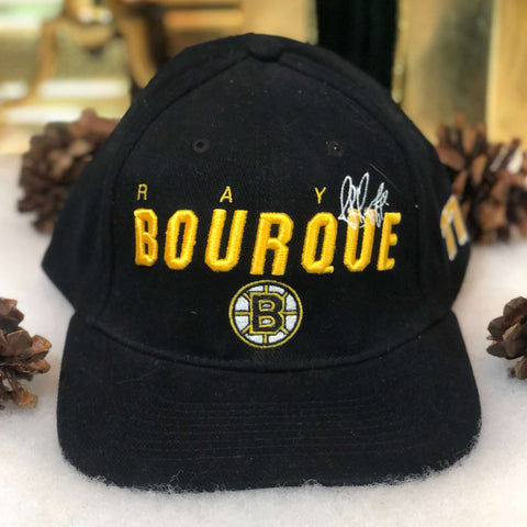 Vintage Deadstock NWOT NHL Boston Bruins Ray Bourque Strapback Hat