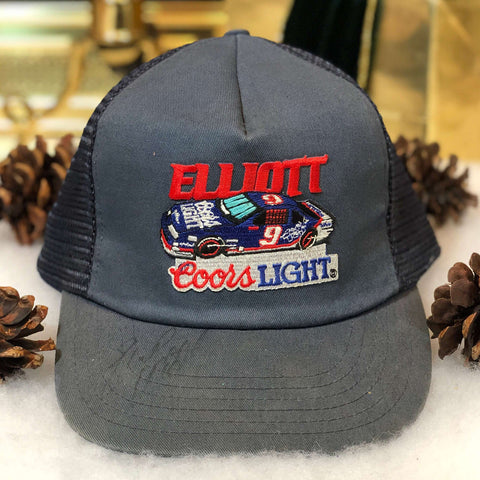 Vintage NASCAR Coors Light Bill Elliott Trucker Hat