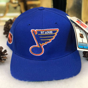 Vintage Deadstock NWT NHL St. Louis Blues Sports Specialties Plain Logo Snapback Hat