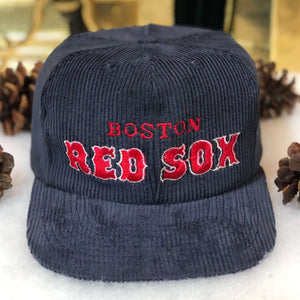 Vintage MLB Boston Red Sox Twins Enterprise Corduroy Snapback Hat