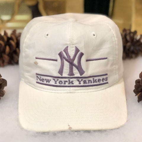 Vintage MLB New York Yankees The Game Split Bar Twill Snapback Hat
