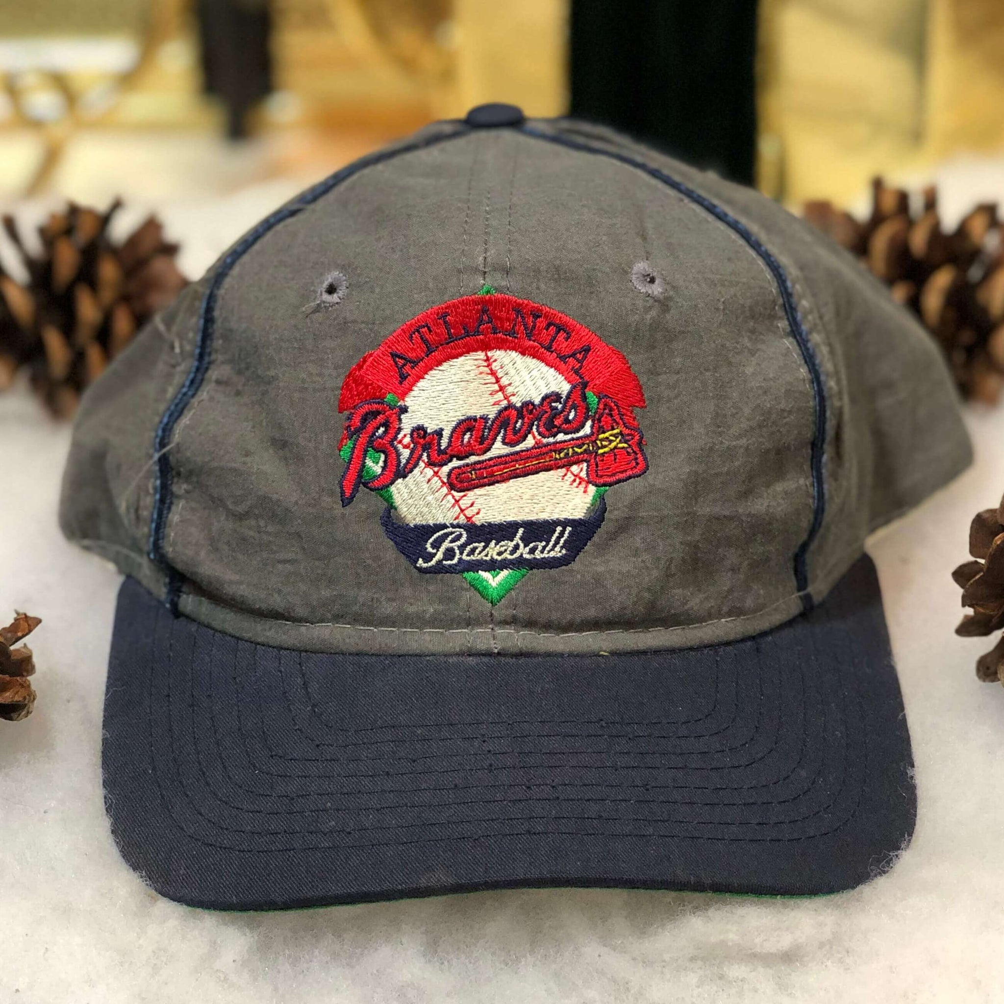 Vintage MLB Atlanta Braves The Game Nylon Snapback Hat
