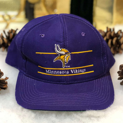 Vintage NFL Minnesota Vikings Annco Split Bar Twill Snapback Hat