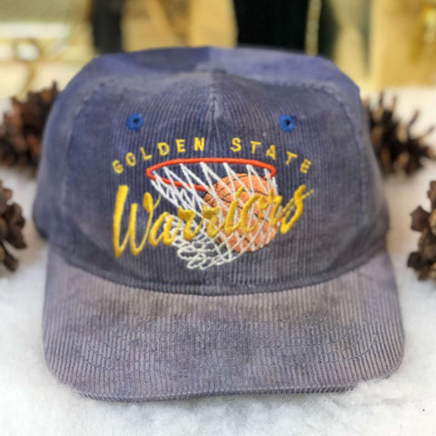 Vintage NBA Golden State Warriors Drew Pearson Corduroy Snapback Hat