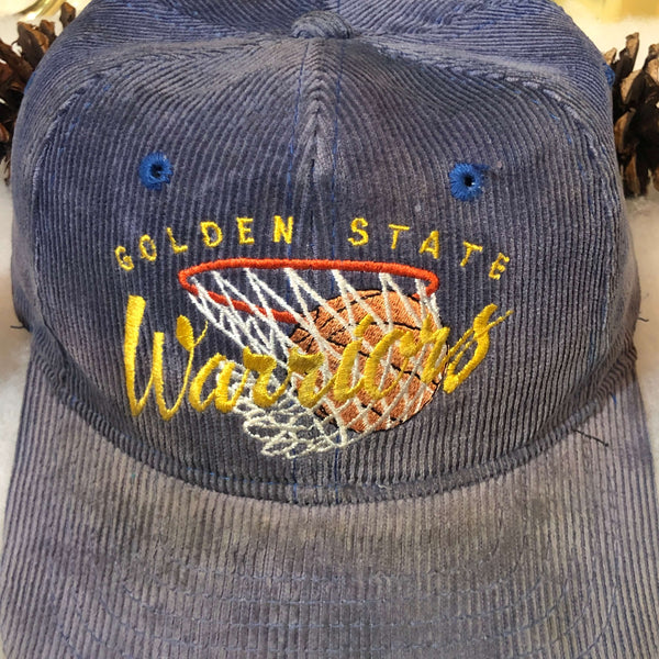 Vintage NBA Golden State Warriors Drew Pearson Corduroy Snapback Hat