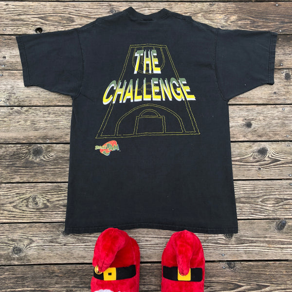 Vintage 1996 Space Jame Swackhammer "The Challenge" All Over Print T-Shirt