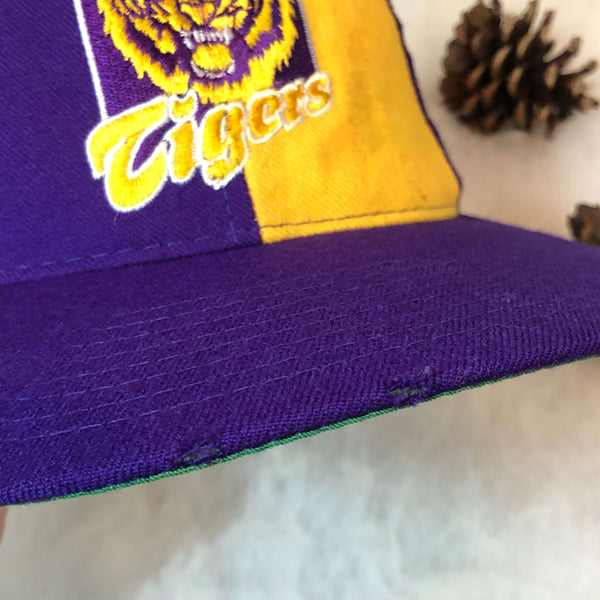Vintage NCAA LSU Louisiana State Tigers Starter Pinwheel Wool Snapback Hat