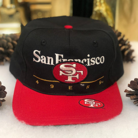 Vintage NFL San Francisco 49ers Twins Enterprise Bar Line Snapback Hat