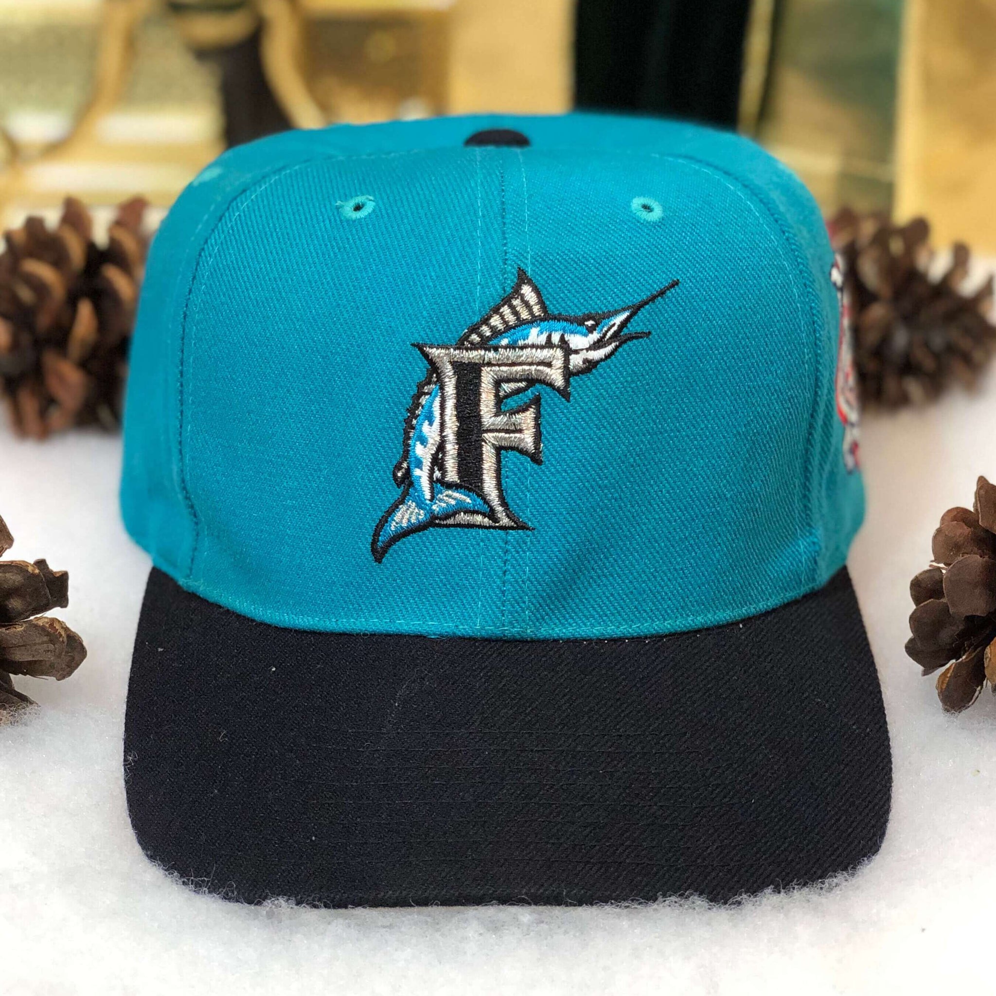 Vintage MLB Florid Marlins The G Cap Wool Strapback Hat